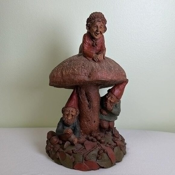 Tom Clark 1983 Parsley, Sage & Thyme Gnome Trio W/Mushroom Fairy, Cottage Whimsy - Picture 11 of 11